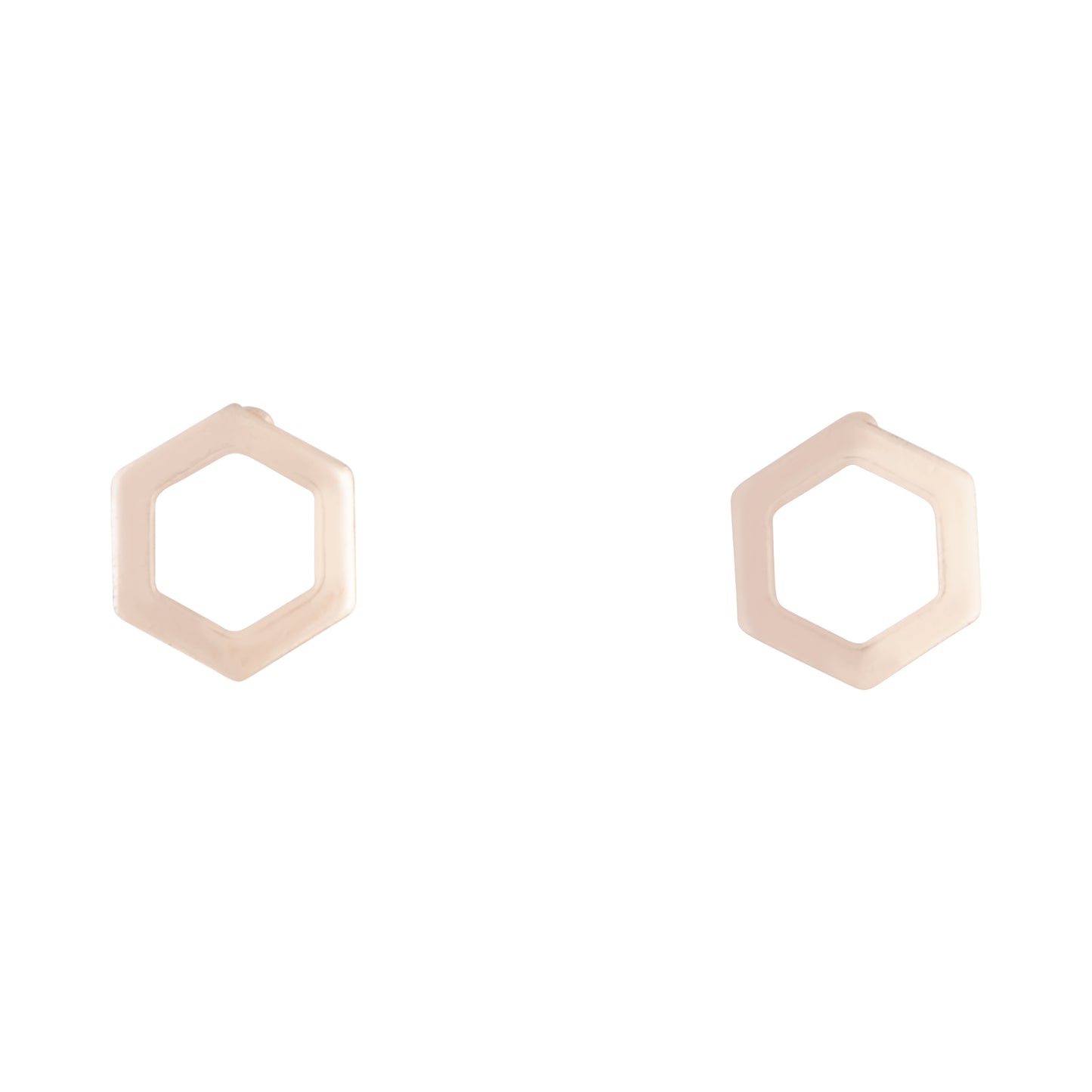 6fER RG OPEN HEXAGON STUD ER