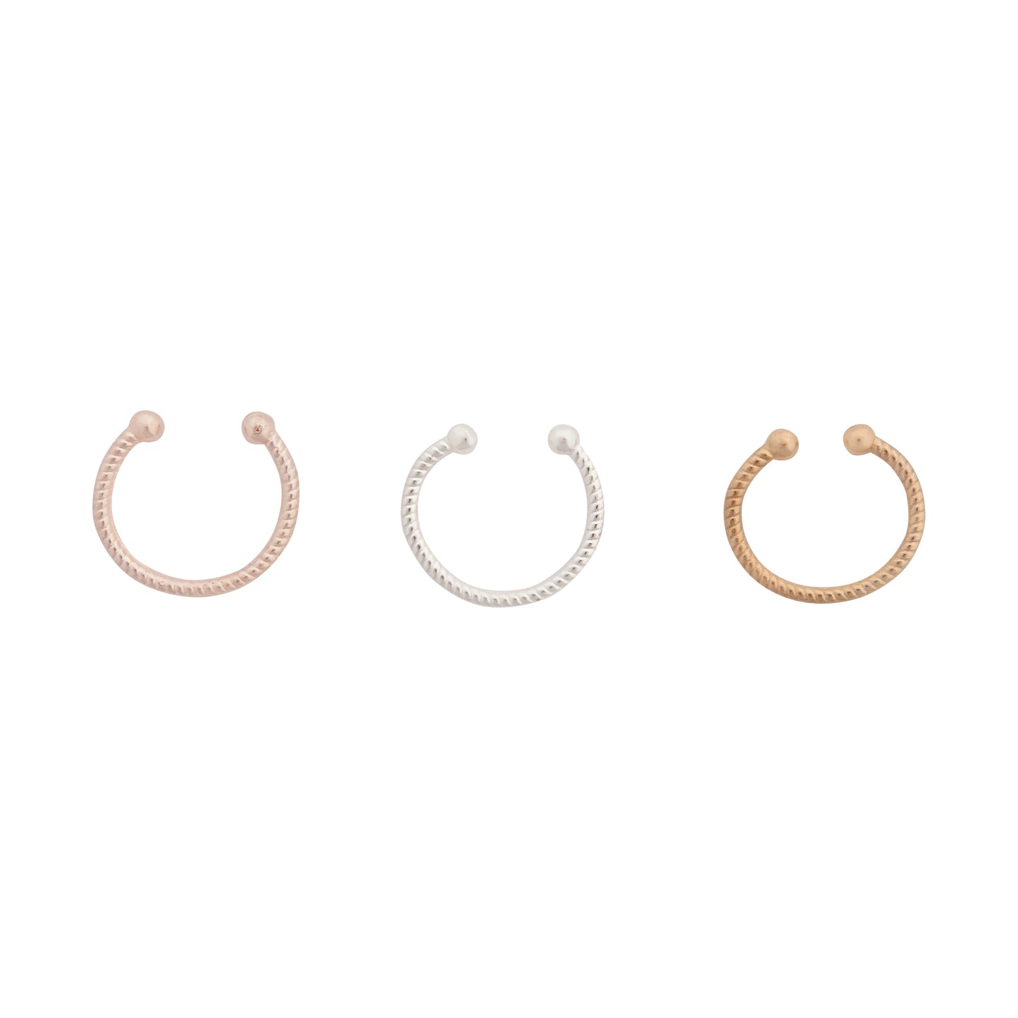MIXED METAL DIACUT SEPTUM 3PACK