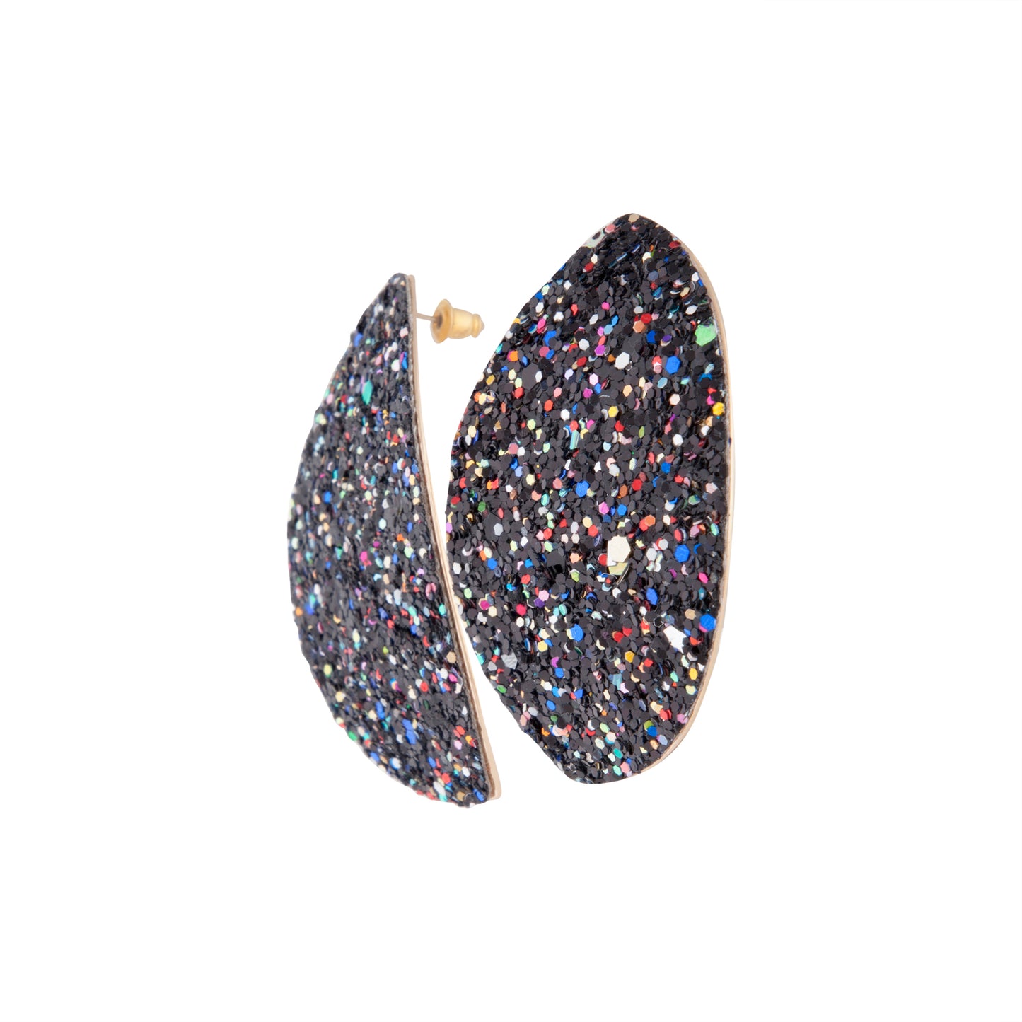 ACRCS SG GLITTER CURVED STUD