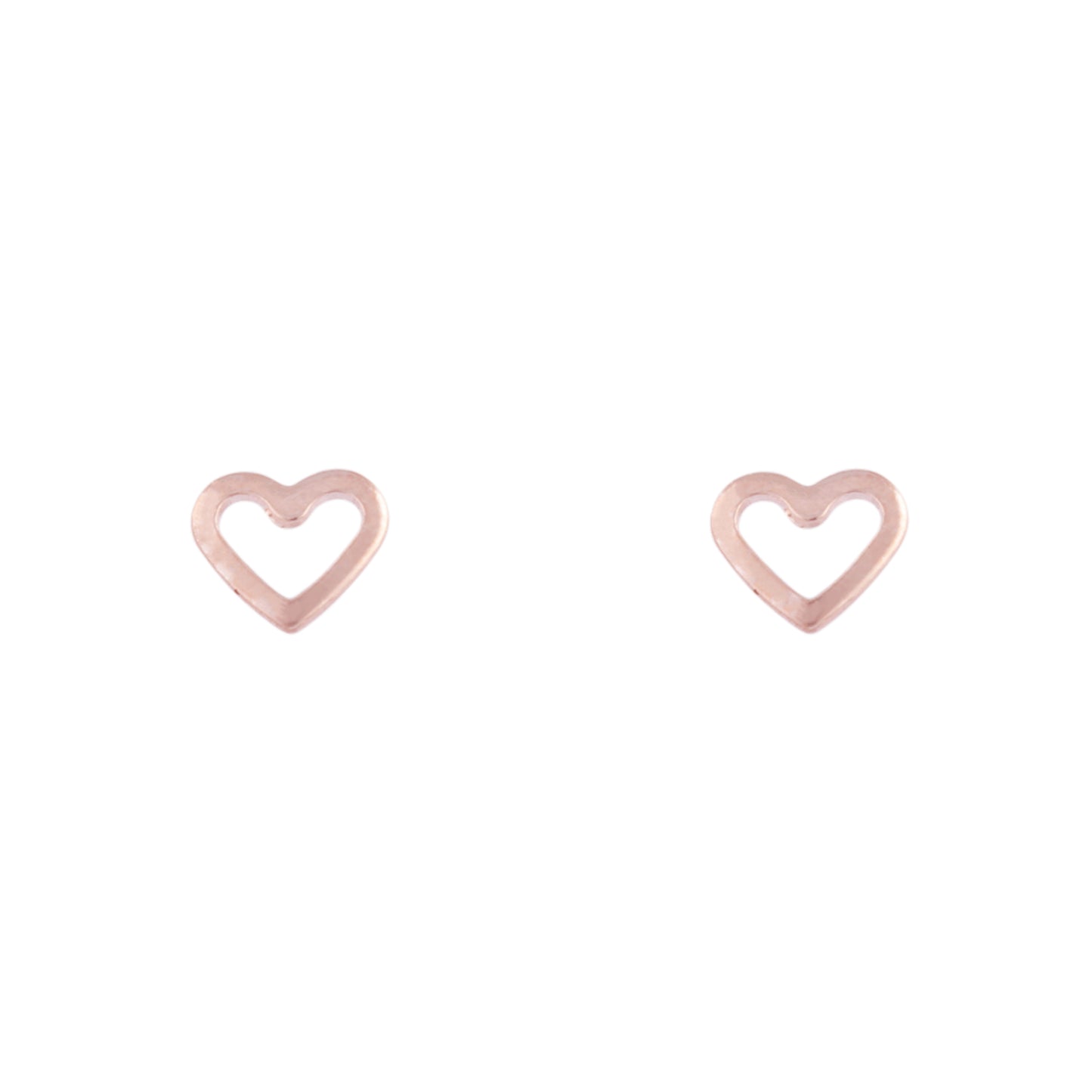 6F EAR RG OPEN HEART STUD ER