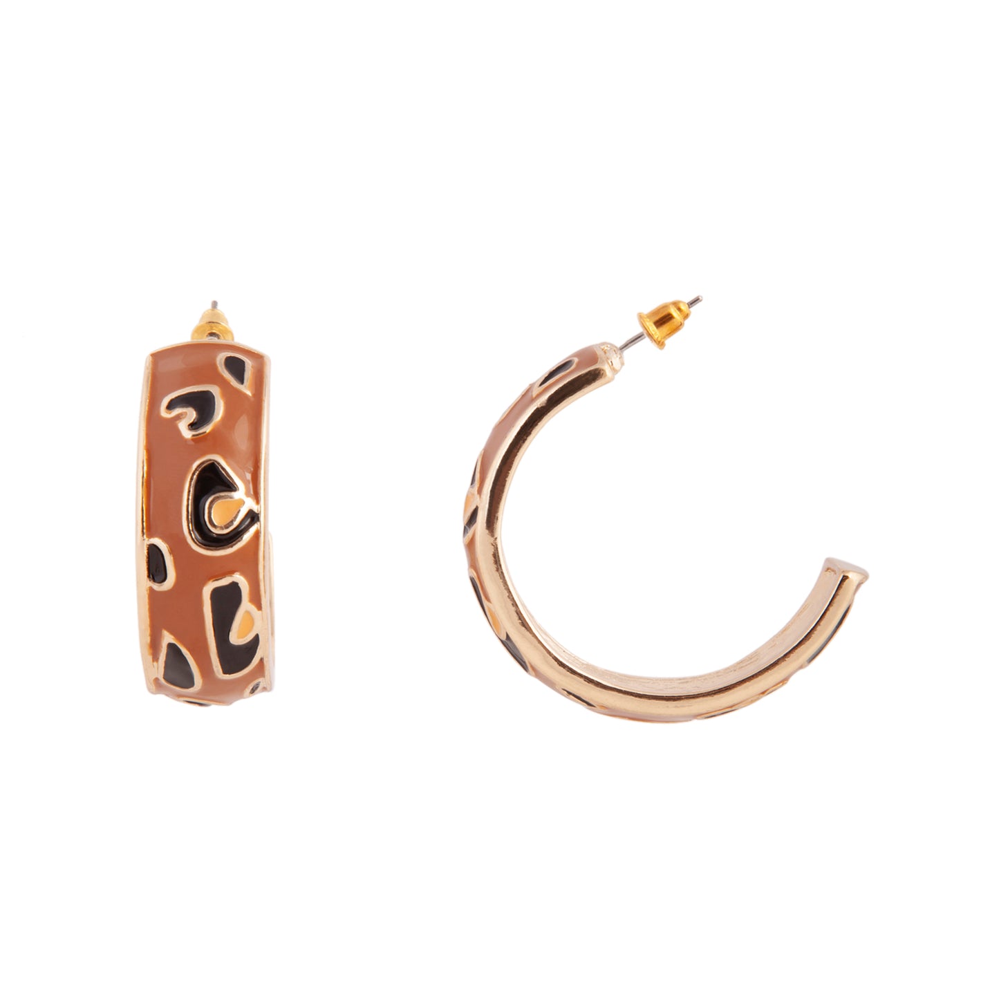FGOLD SG LEOPARD ENAMEL HOOP