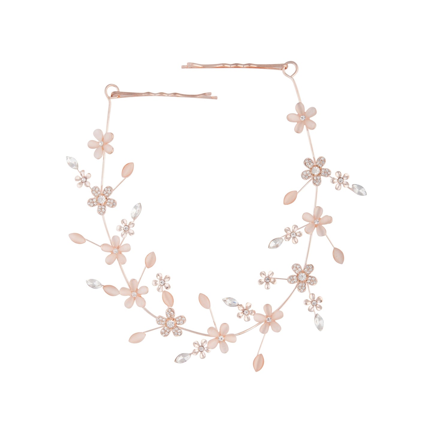 BLCT RG PAVE CATEYE FLOWR CLIP