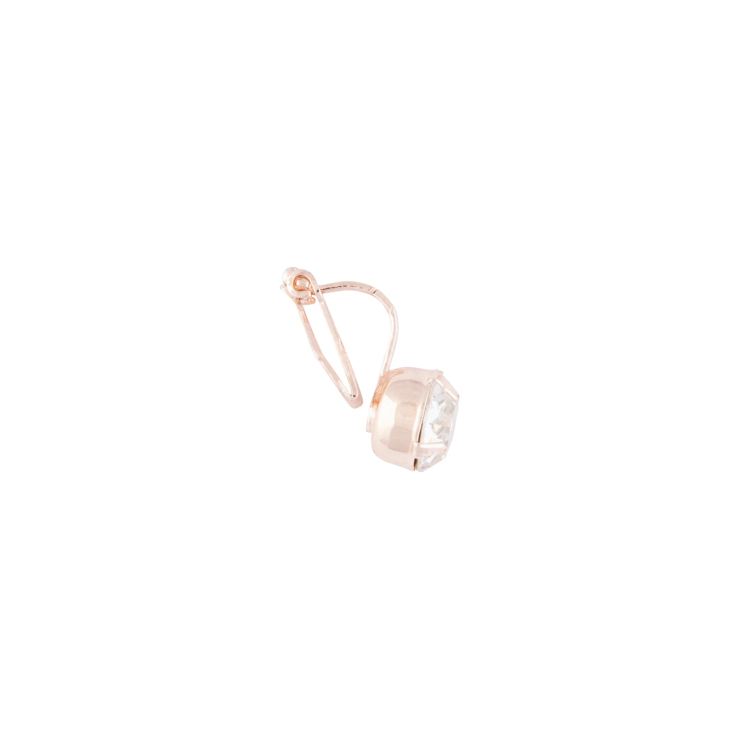 MIXED 5PACK ROSE GOLD AND DIAMANTE CLIP ON EARRINGS