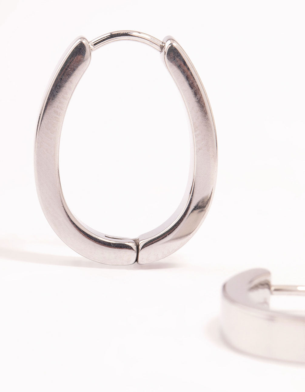 Surgical Steel Large Oval Hoop Earrings
