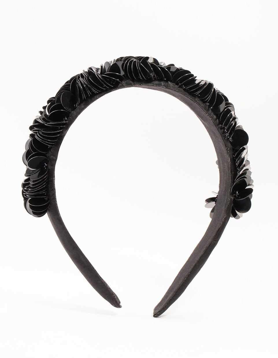 Black Mixed Padded Headband