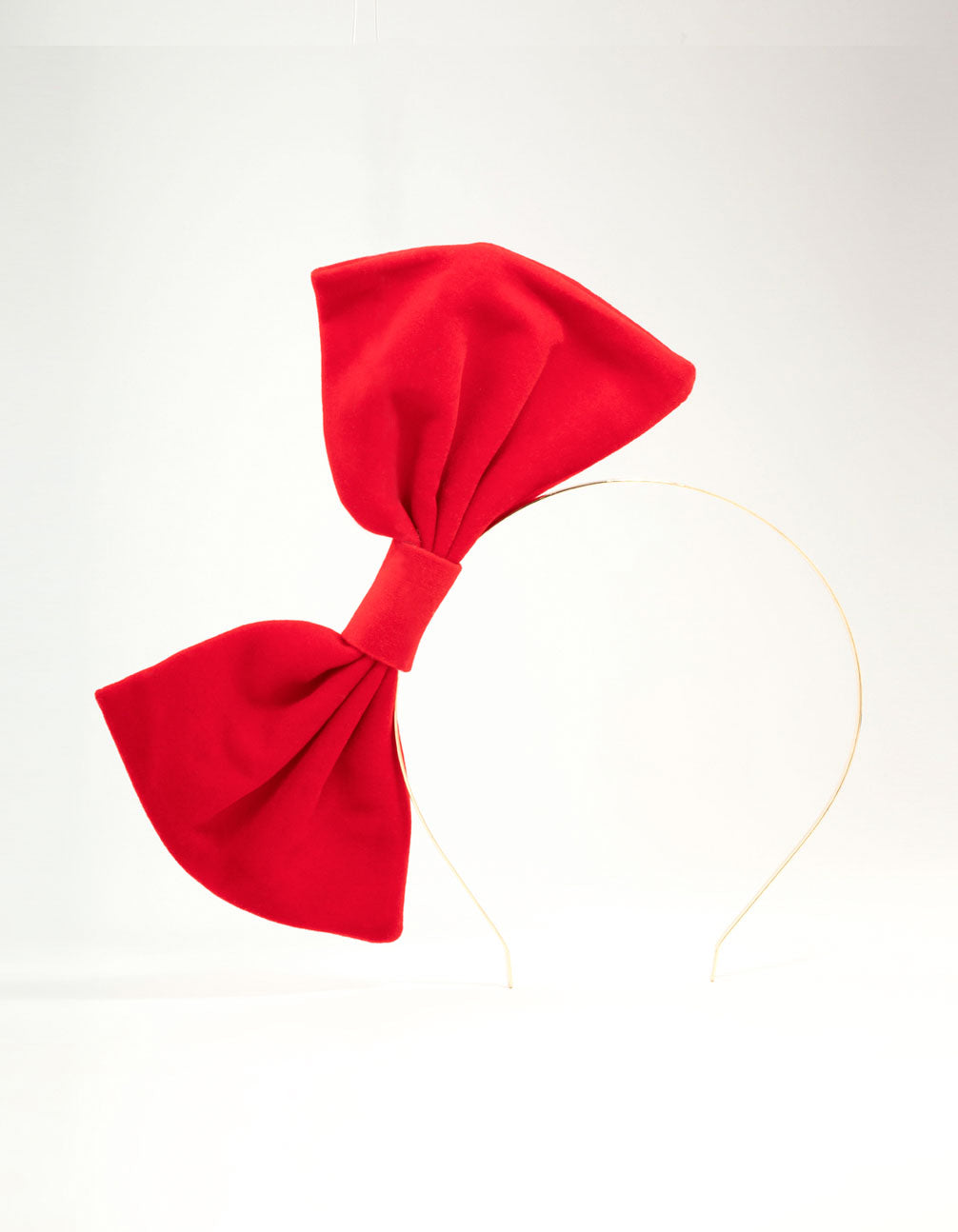 Red Velvet Bow Headband