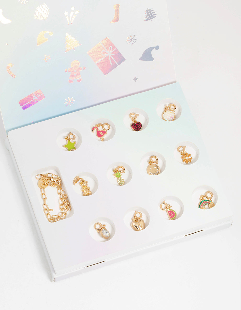 Kids Gold Charm Bracelet Advent Calendar