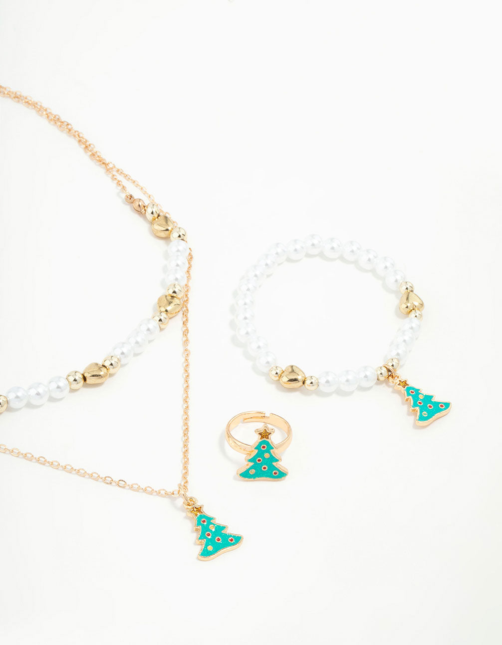 Kids Gold Christmas Tree Set