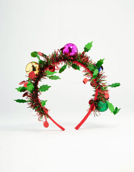 Kids Tinsel & Bauble Headband