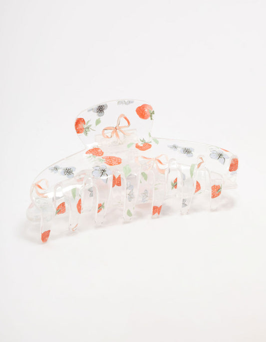 Fruit Bow Claw Clip