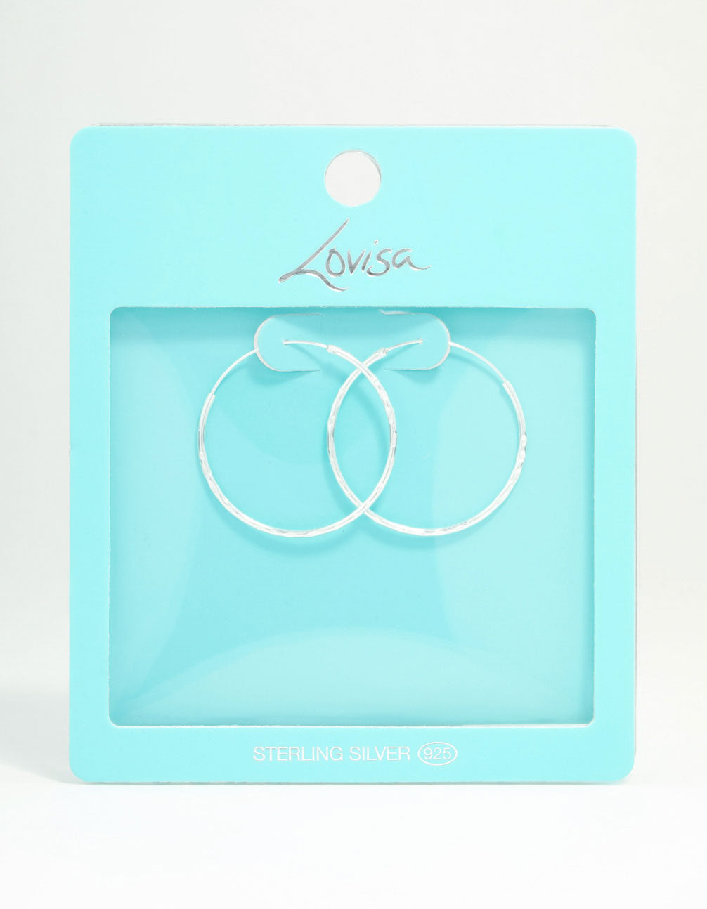 Sterling Silver Hammered Hoop Earrings