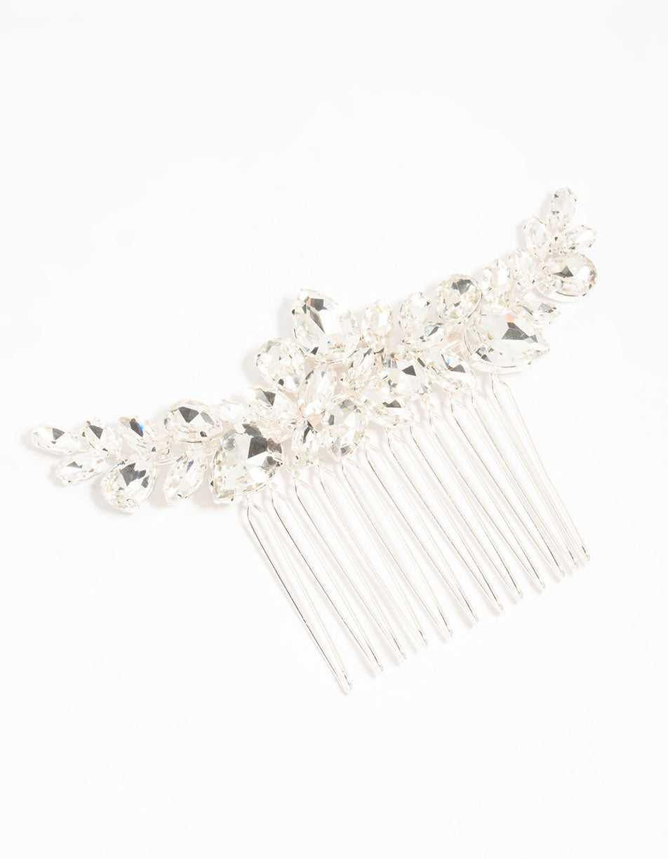 Marquise Crystal W Shape Hair Comb