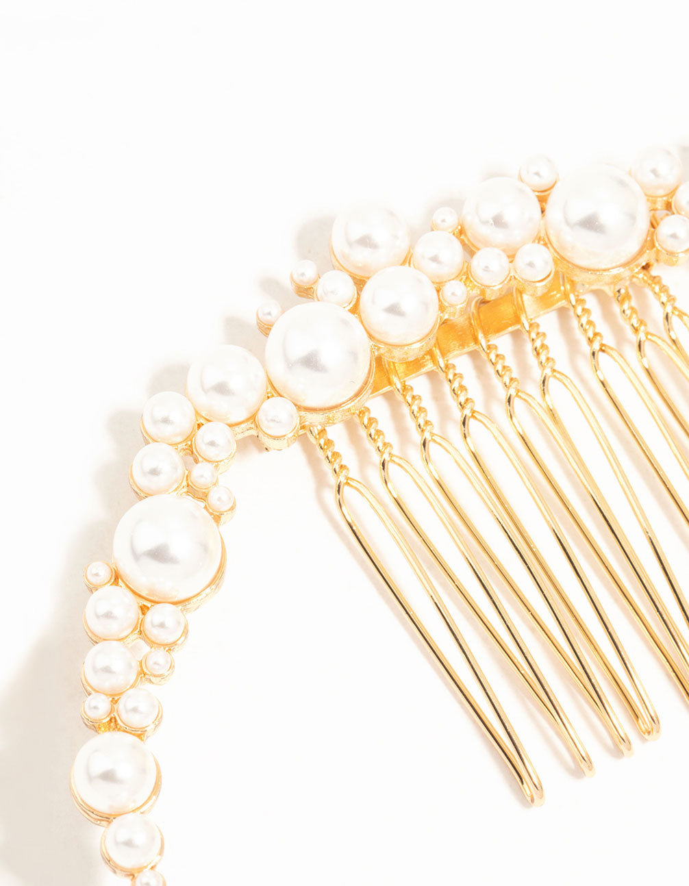 Pearl Cluster U Shape Hair Comb