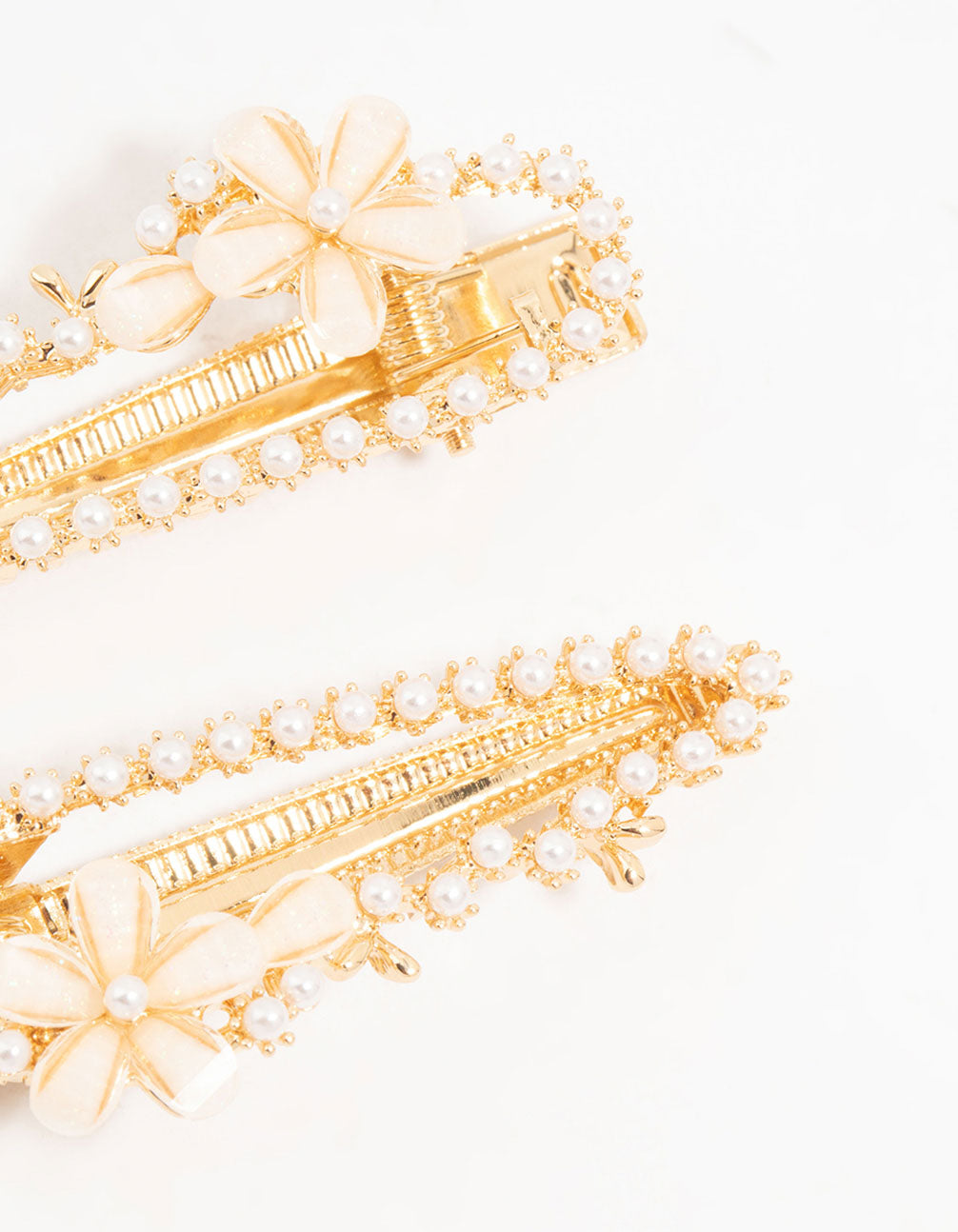 Pearl & Flower Clips 2-Pack