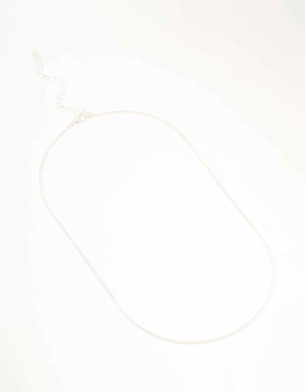 Silver Box Chain Necklace