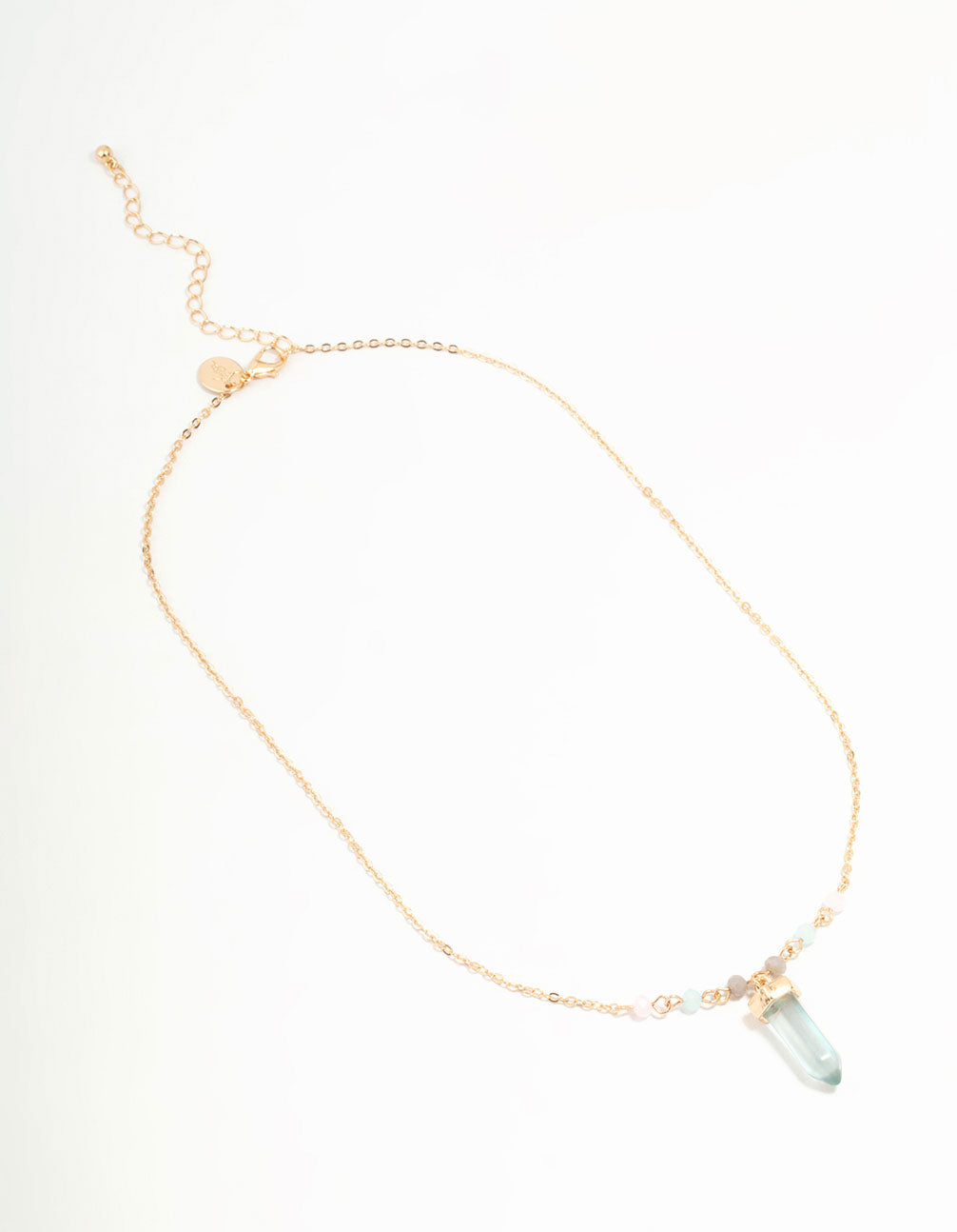Blue Bead Shard Necklace