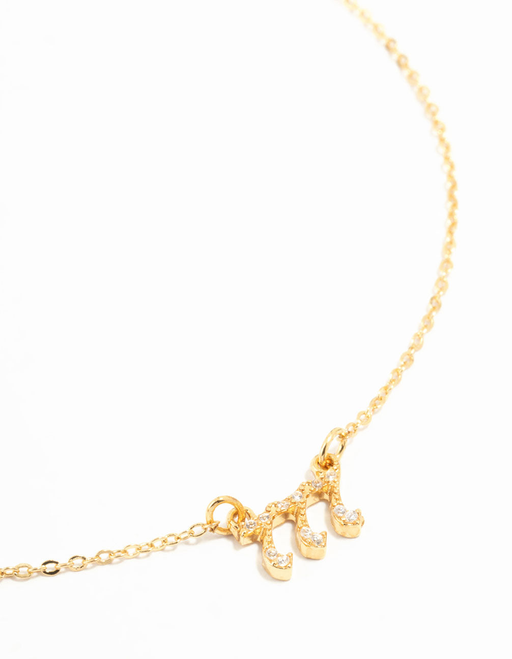 Gold Plated Cubic Zirconia 777 Angel Number Necklace