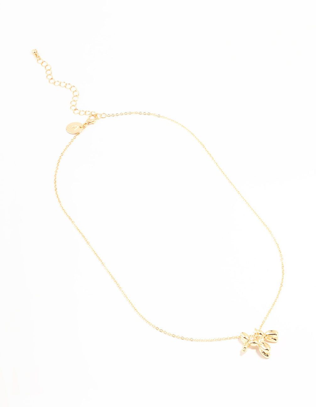 Bubble Dog Gold Necklace