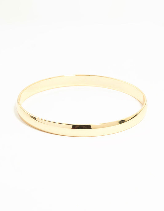 Gold Flat  Bangle