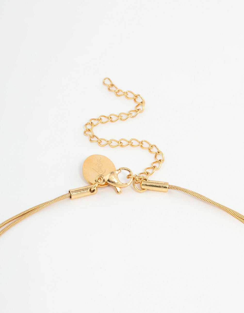 Waterproof Gold Plated Stainless Steel Layered Pearl Pendant Necklace