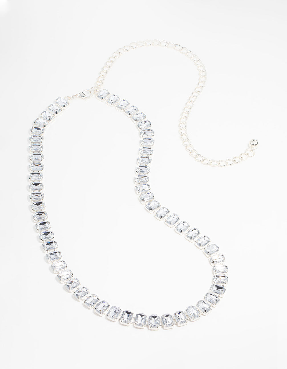 Silver Radiant Diamante Belt