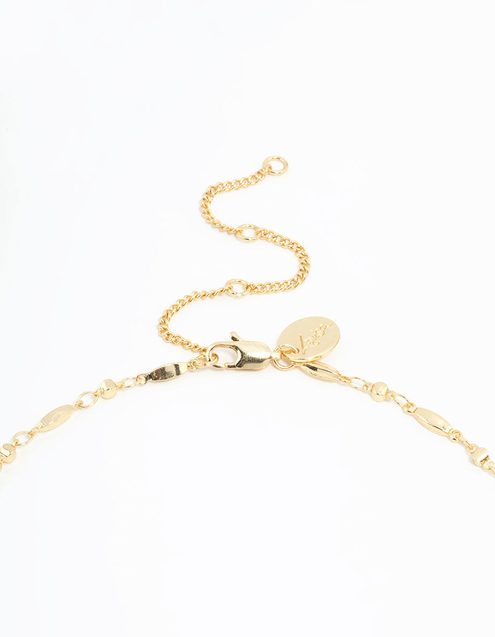 Emerald Cross Chain Y-Necklace