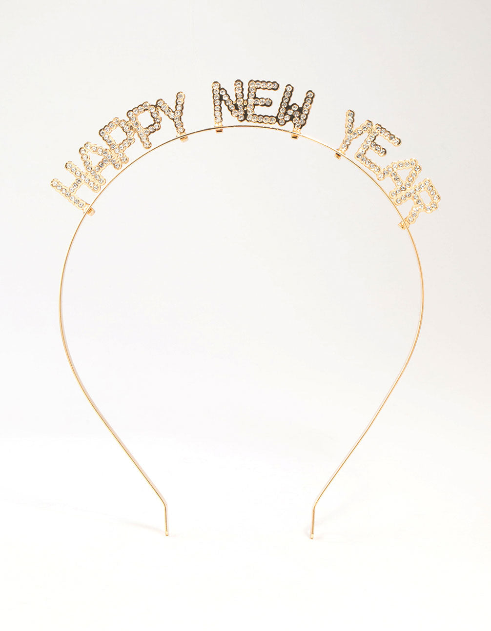 Gold Diamante Happy New Year Headband