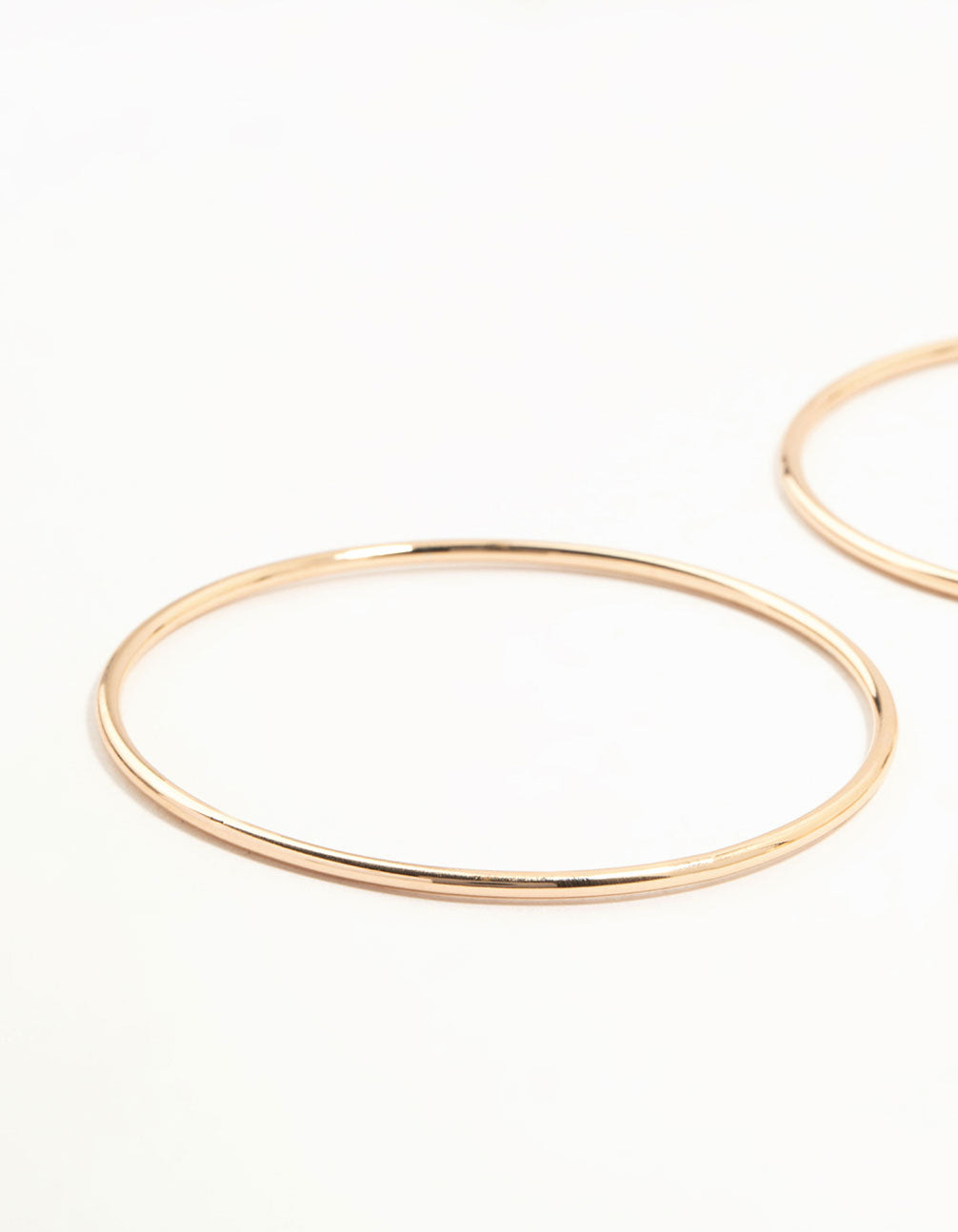 Gold Plain Mixed Width Bangles 5-Pack