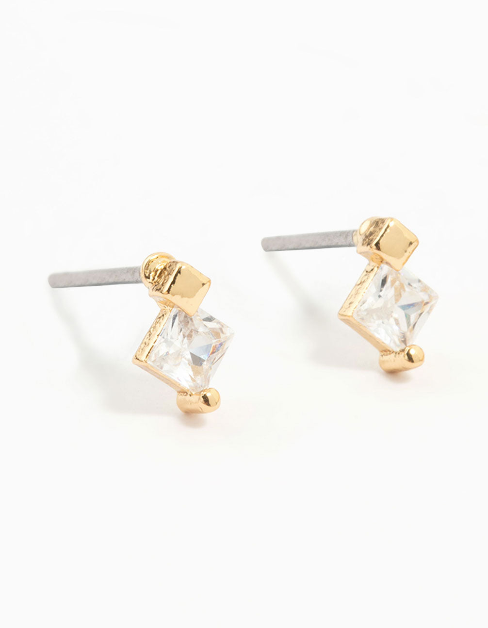 Gold Plated Cubic Zirconia Sun & Star Earrings 3-Pack