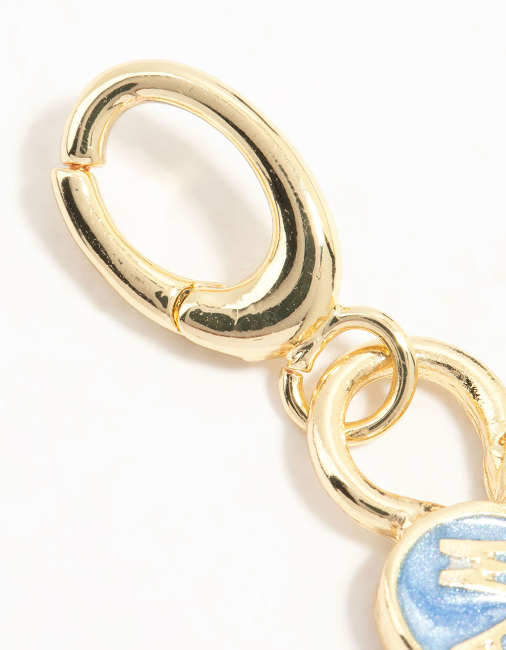 Gold Plated Enamel Heart Charm
