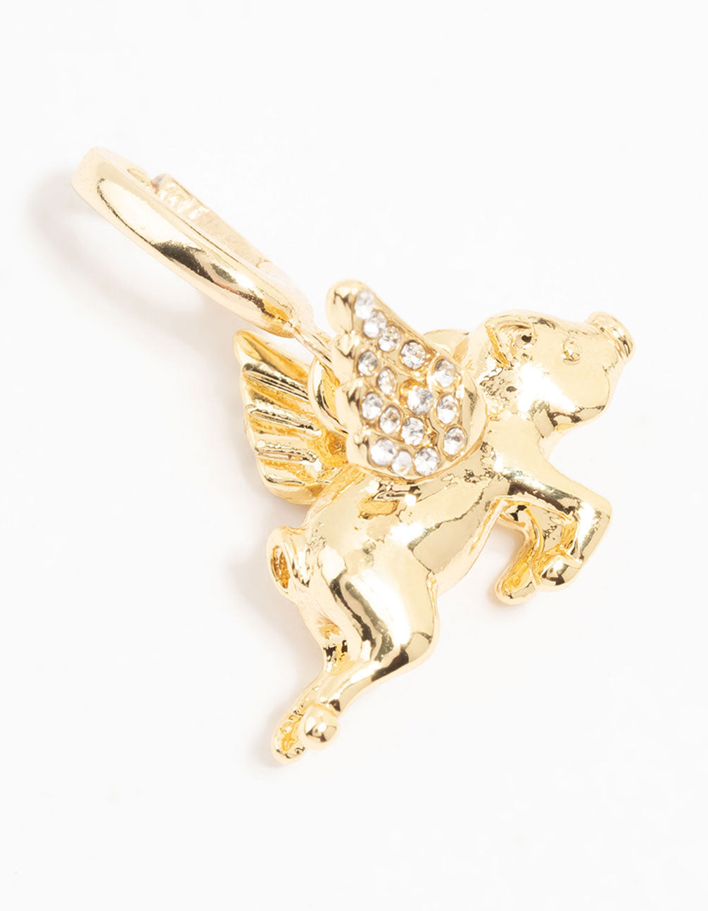 Gold Plated Flying Pig Charm