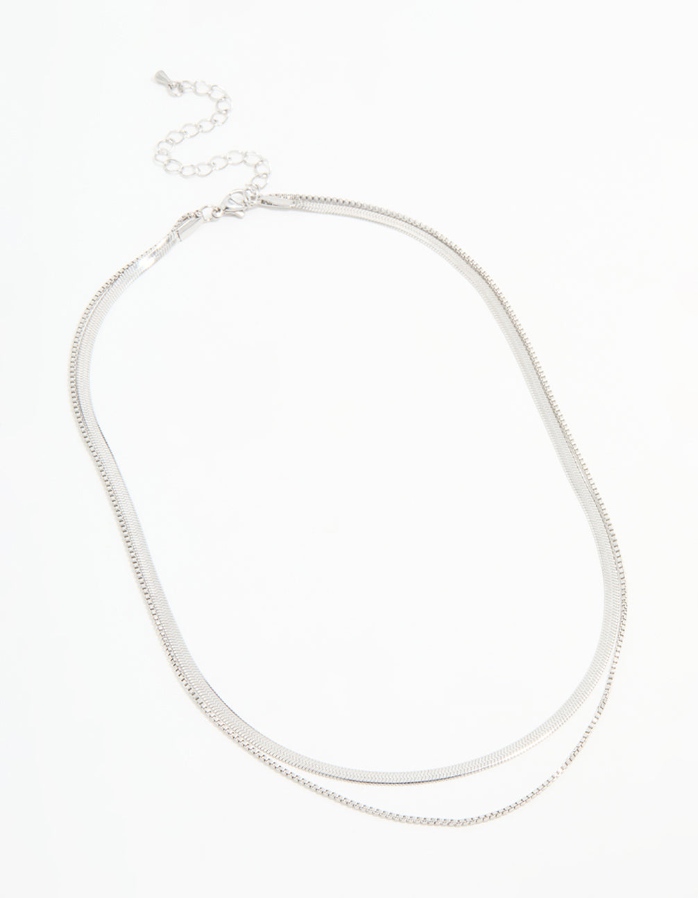 Waterproof Stainless Steel Chain Layered Necklace