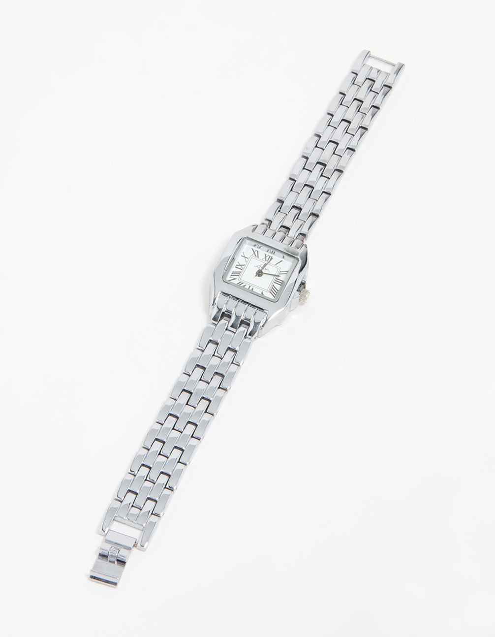 Silver Small Vintage Square Watch