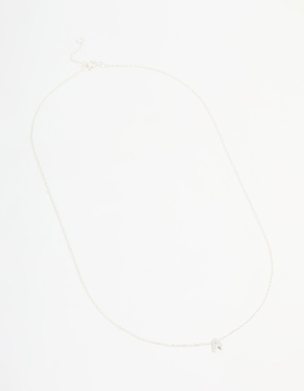 Sterling Silver Initial A Necklace