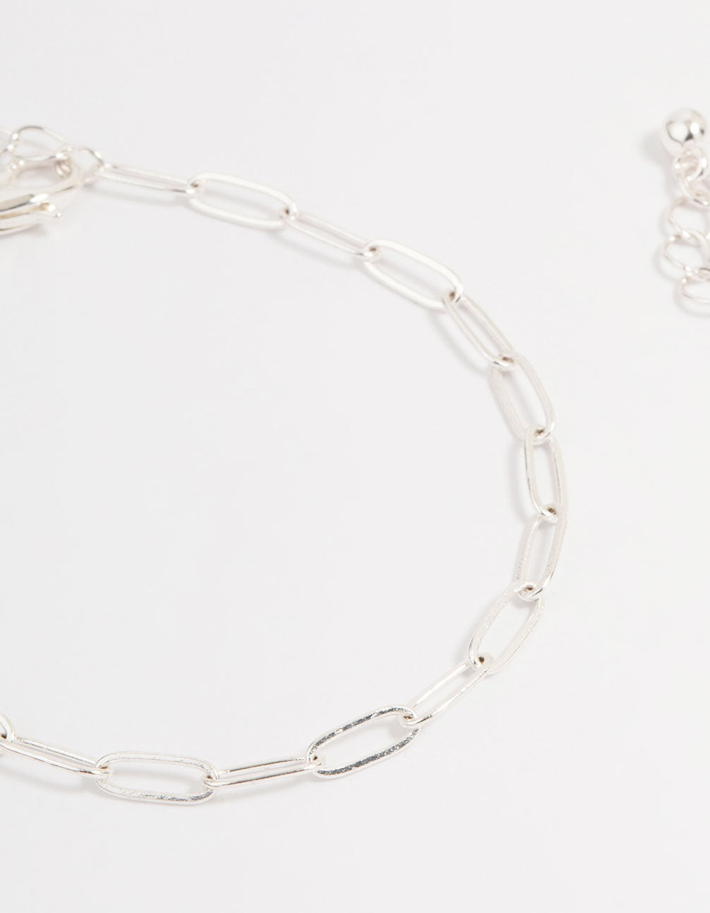 Silver Cupchain Figaro Bracelets 5-Pack