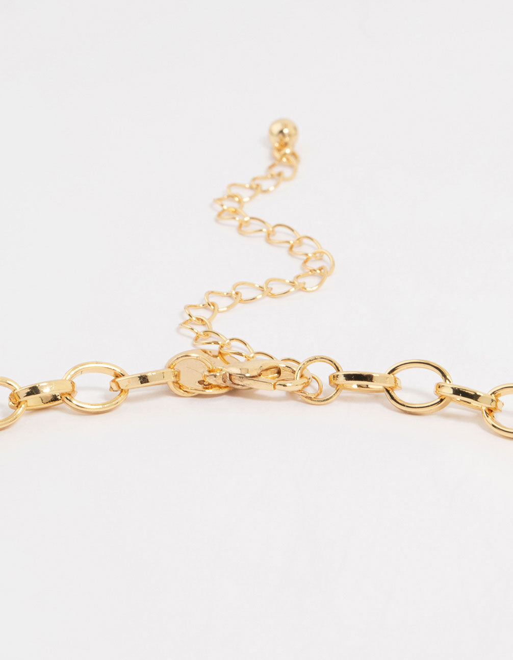 Gold Plated Heart & Sun Charm Necklace