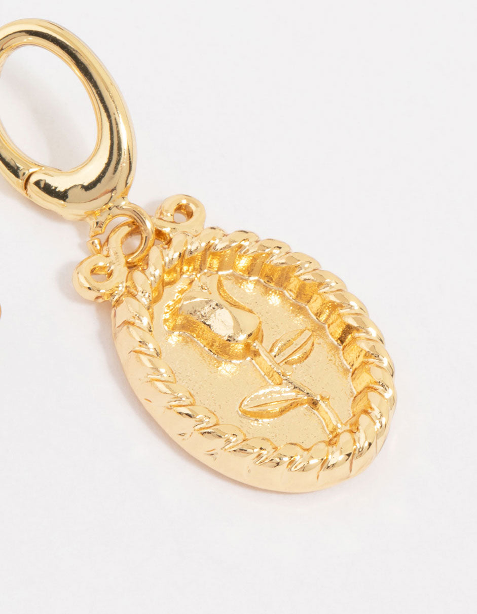 Gold Plated Pearl & Bow Charms 3-Pack