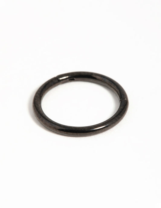 Black Coated Metal Surgical Steel Black Ear Clicker