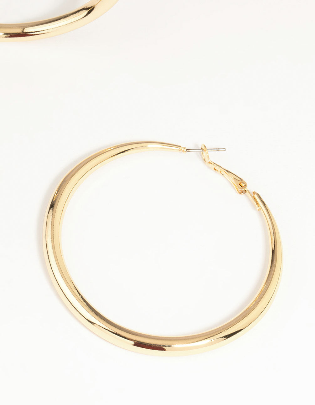 Gold Dome Hoop Earrings