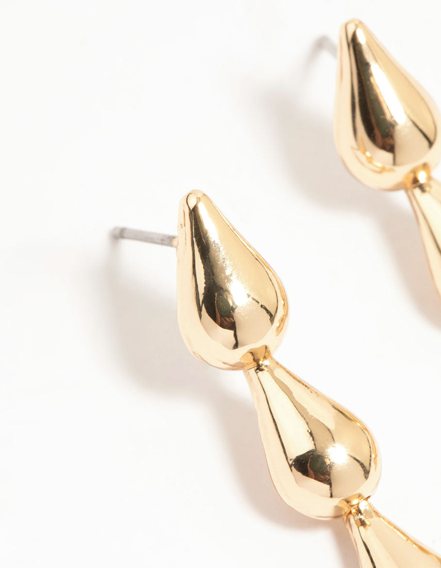 Gold Teardrop Earrings