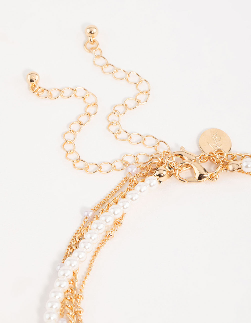 Gold Pearl & Chilli Choker Necklace