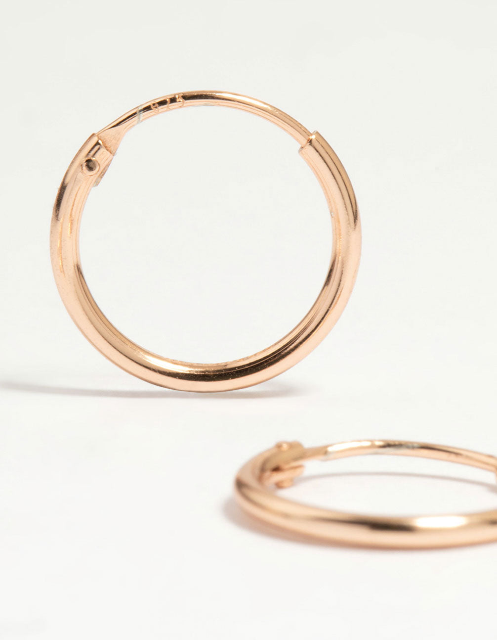Rose Gold Plated Sterling Silver Butterfly Studs & Hoop Earrings 2-Pack