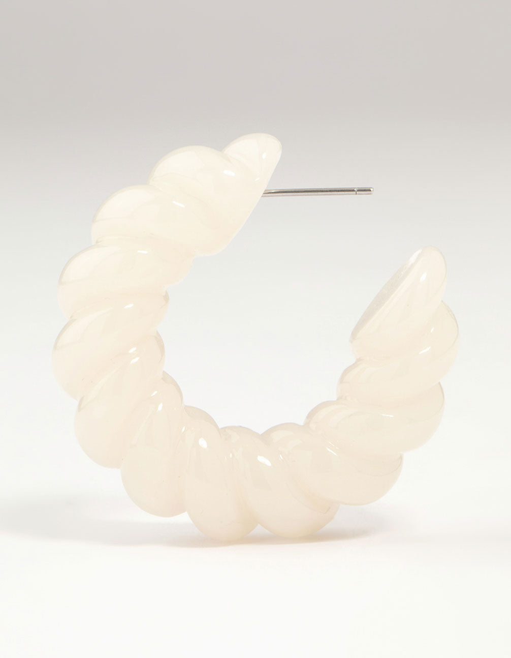 Acrylic Twisted Hoop Earrings