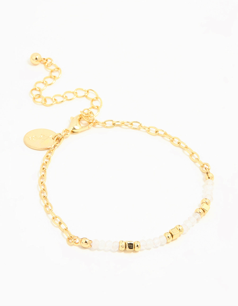 Gold Plated Quartz Mini Bracelet
