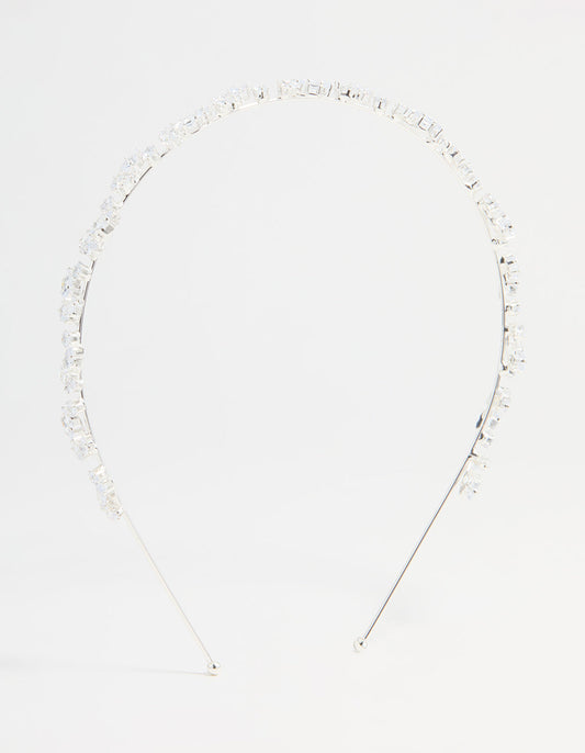 Silver  Wavy Vine Headband
