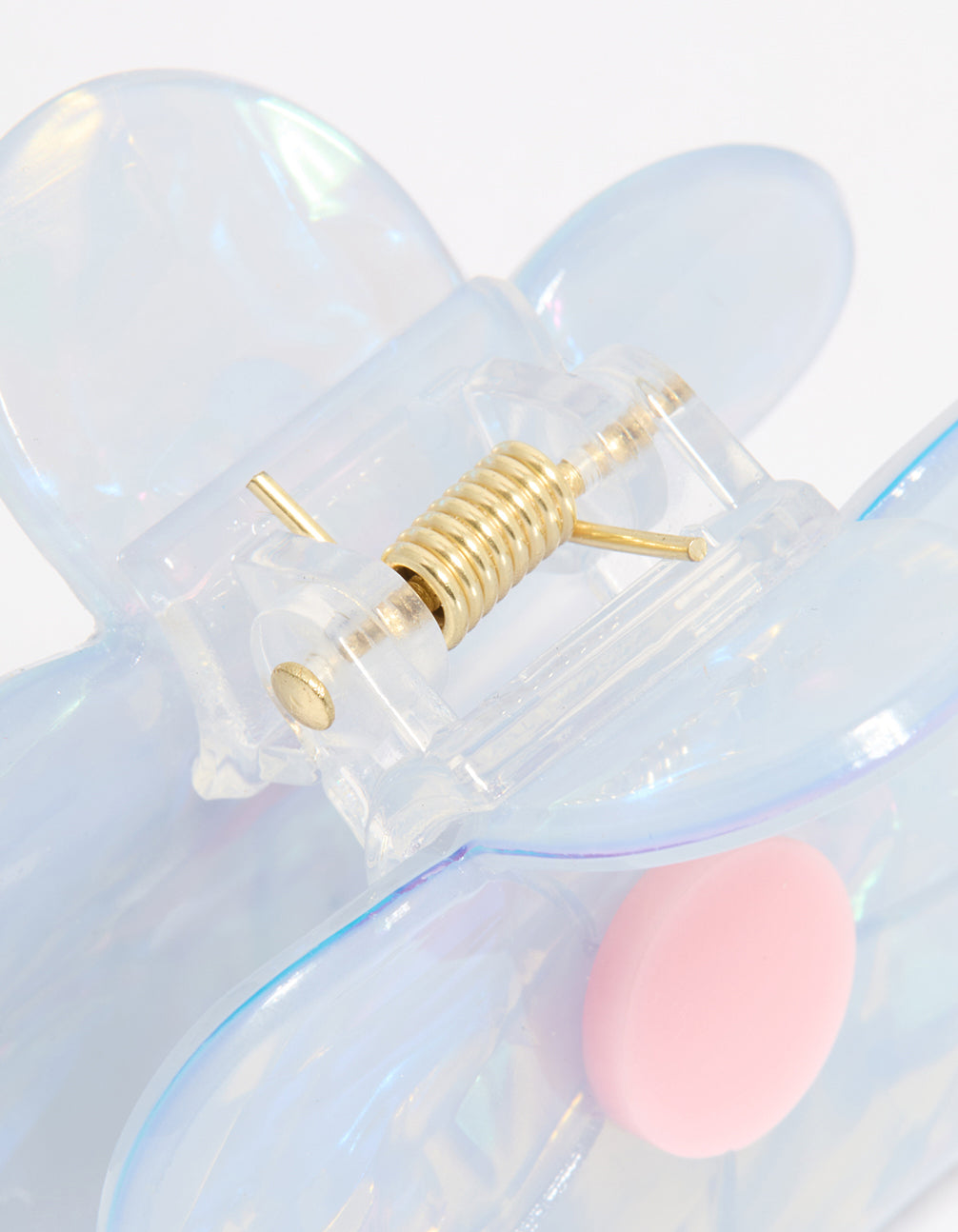 Blue & Pink Acrylic Daisy Small Claw Clip
