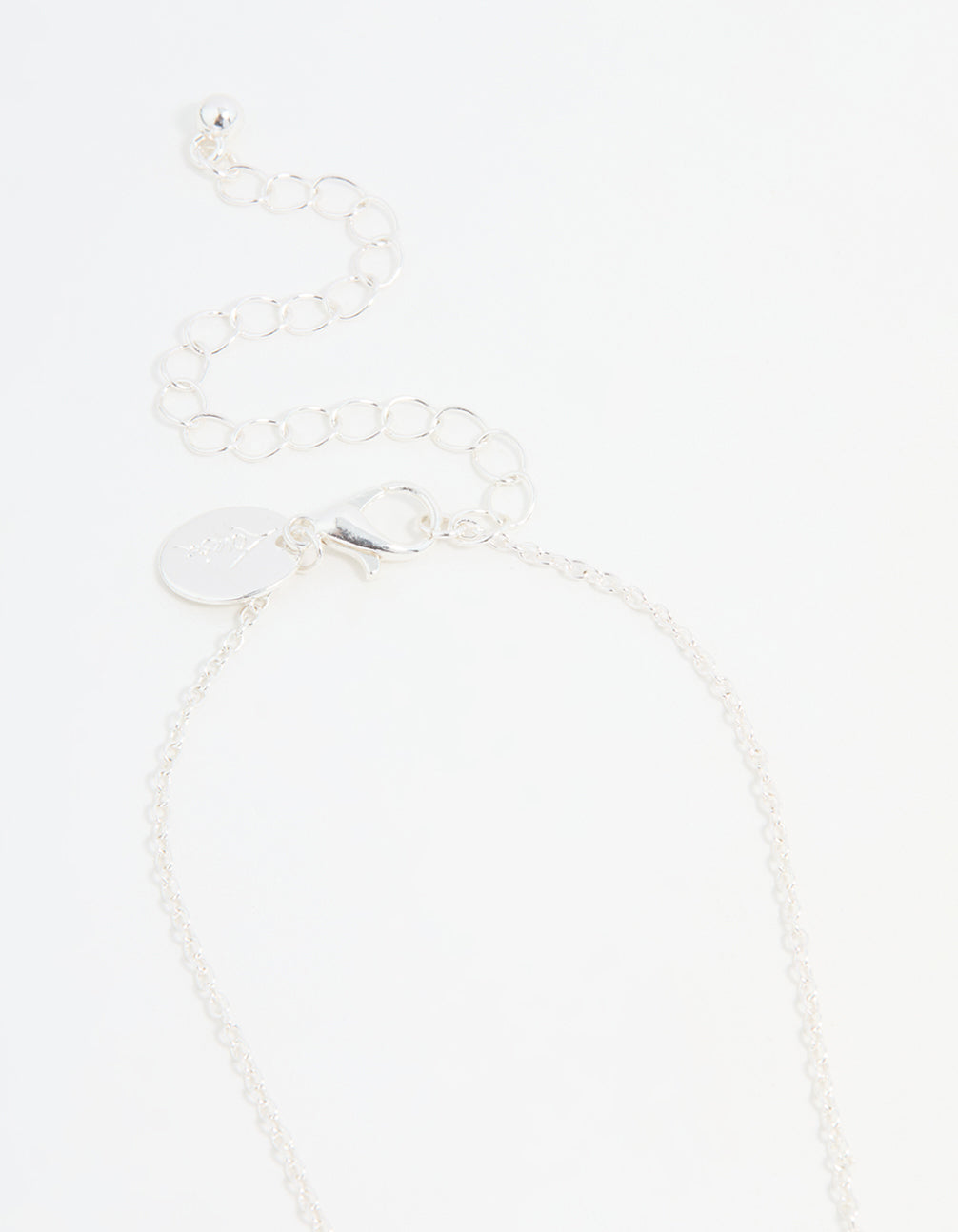 Kids Silver Rainbow Heart BFF Necklace Set