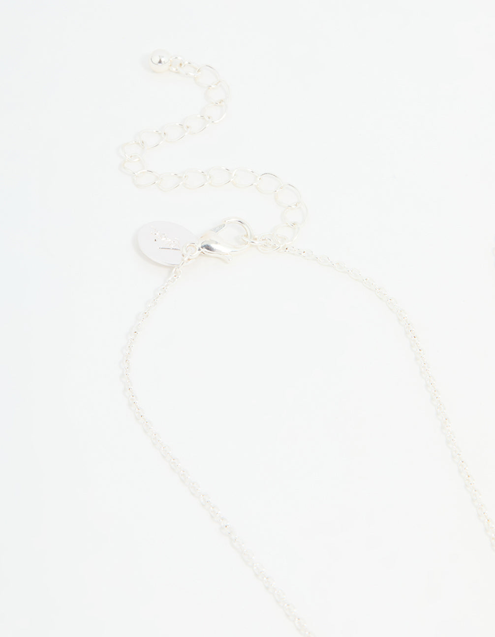 Kids Silver Ombre Diamante Heart BFF Pendant Necklace Set