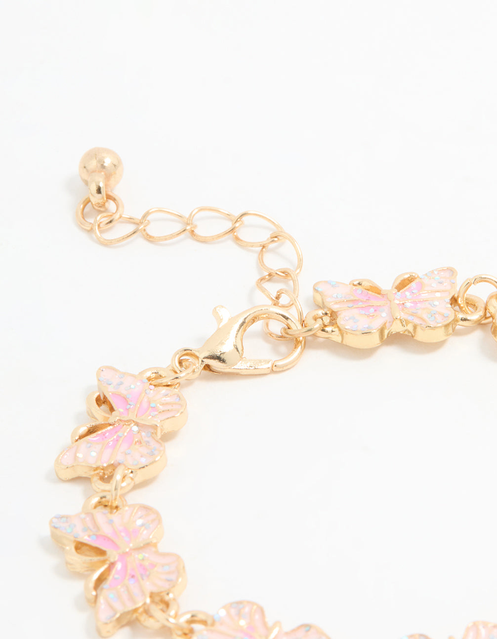 Kids Gold Butterfly Bracelet & Ring Set
