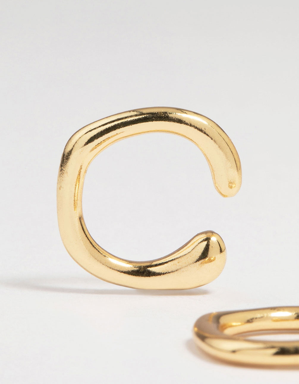 Gold Plated Organic Ear Cuffs